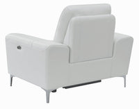 Largo Power Recliner, White