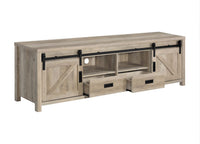 Madra Rectangular TV Console With 2 Sliding Doors