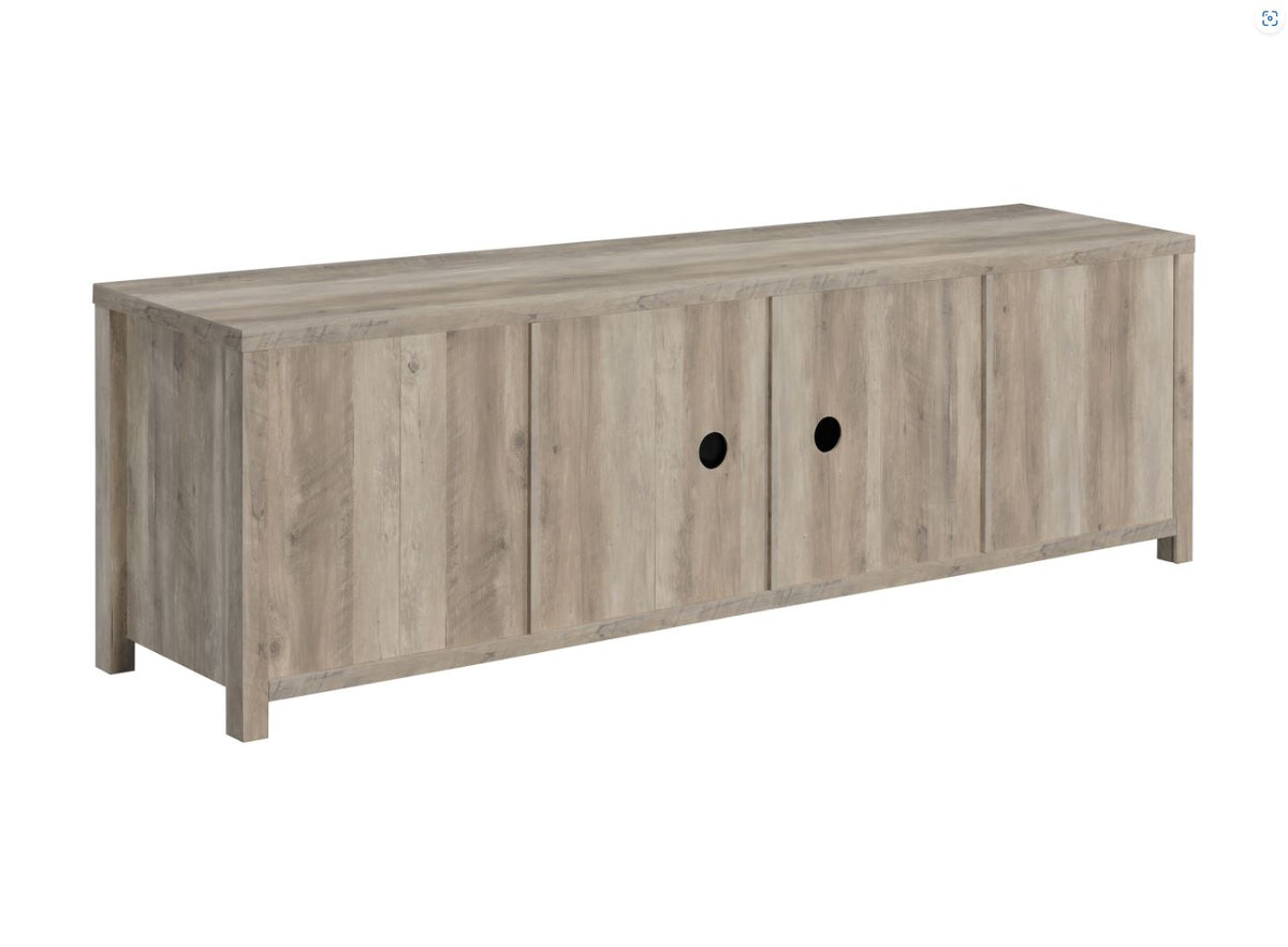 Madra Rectangular TV Console With 2 Sliding Doors